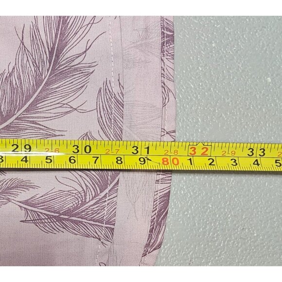 Duluth Trading Company Womens Plus Size 1X Wrinklefighter Purple‎ Feathers Tunic - Picture 10 of 10